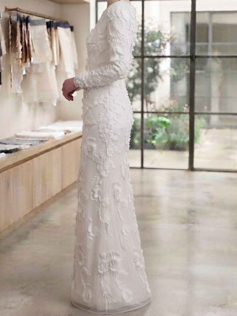 ModaFesta -womens-white-full-sleeve- party-wear-gown